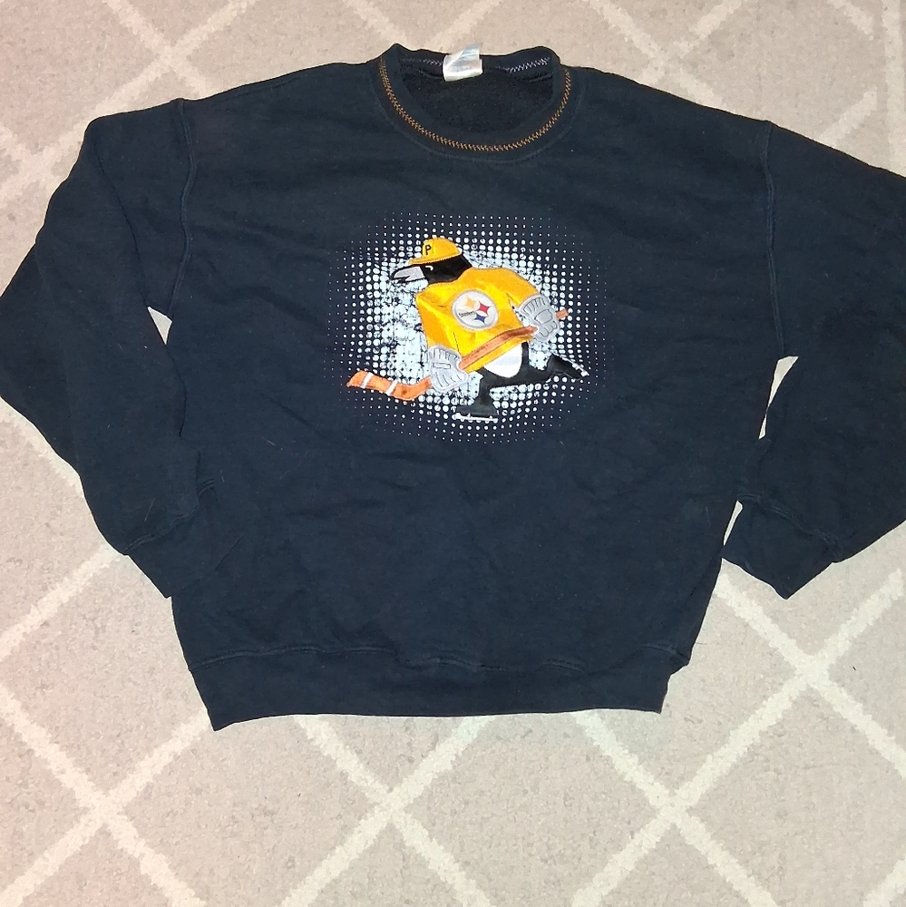 Black Graphic Men's Sweater
